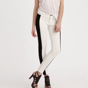 Rag & Bone White & black Skinny Jean Pants 24”